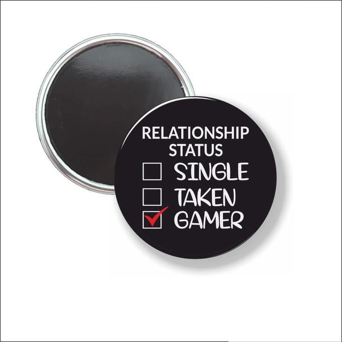 Button Met Magneet 58 MM - Gamer - NIET VOOR KLEDING