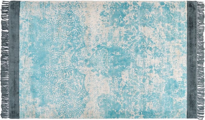 AKARSU - Vloerkleed - Lichtblauw - 140 x 200 cm - Viscose