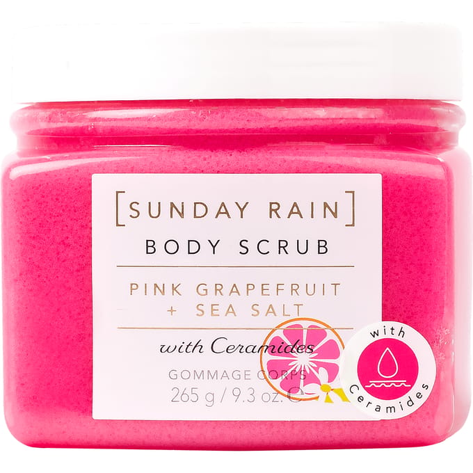 Sunday Rain Pink Grapefruit &amp; Sea Salt Body Scrub 265 g