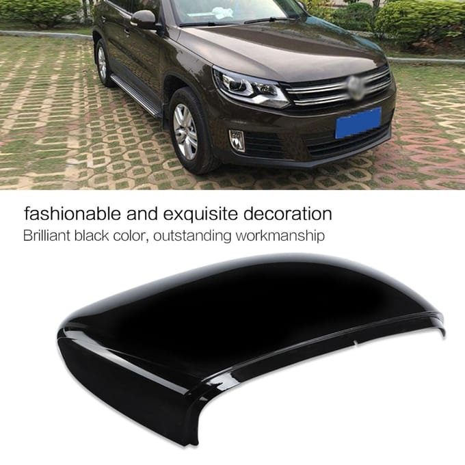 Zwarte Auto Rechter Spiegelbehuizing Schaal Cover voor Nieuwe Bora black