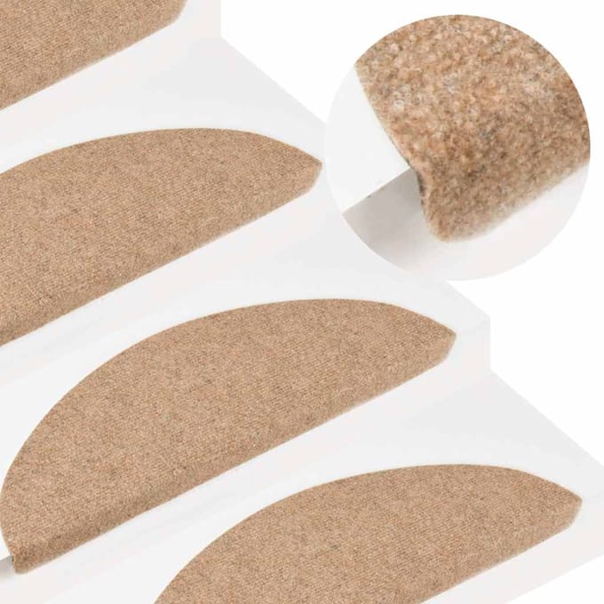 vidaXL - Trapmatten - zelfklevend - 20 - st - 56x17x3 - cm - beige