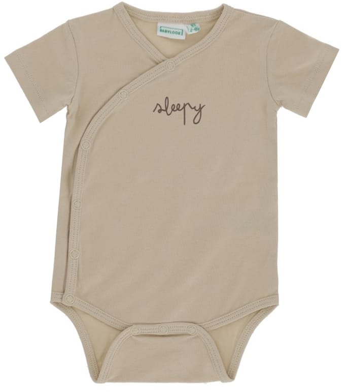 Babylook Romper Overslag Korte Mouw - Maat 50 - Oyster Gray