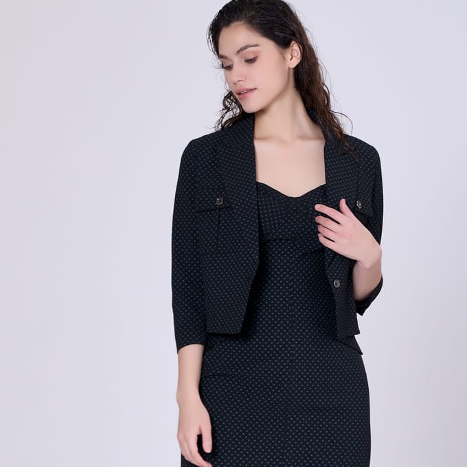 Safari zakken crop jack met stippenprint