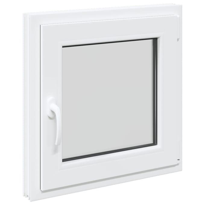 vidaXL - Kleur - binnenkant - kelderraam - Wit - RISOR - 60 - x - 60 - cm