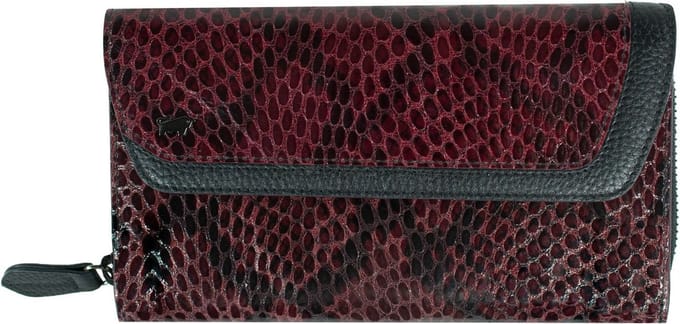Braun Büffel Leren Portemonnee Luise Wallet 26CS Burgundy Paars Veelkleurig