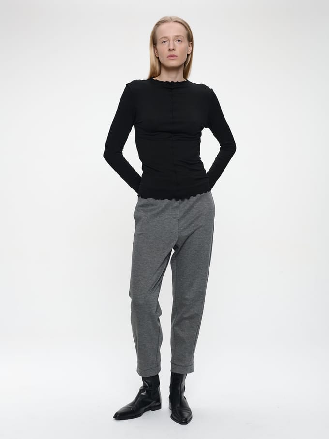 Janette top | Black - Black / M