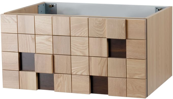 MIMOZA wastafelonderkast – 79x40x52 cm – Licht eiken – Greeploos & softclose