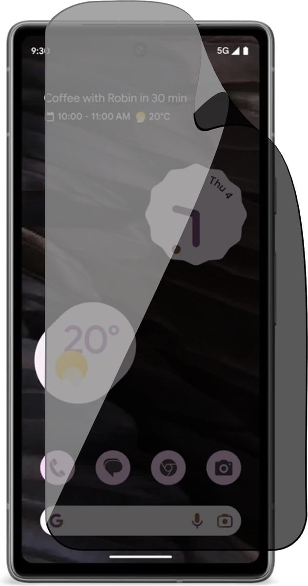 Privacy Screenprotector geschikt voor Google Pixel 7a - 1x FlexGuard Screen Protector