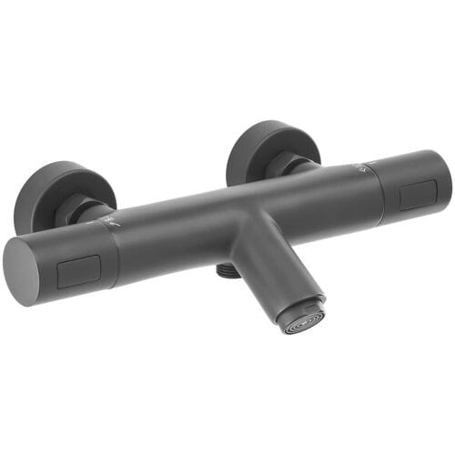 Herzbach DEEP GREY thermostatic bath mixer exposed 23.132170.1.06