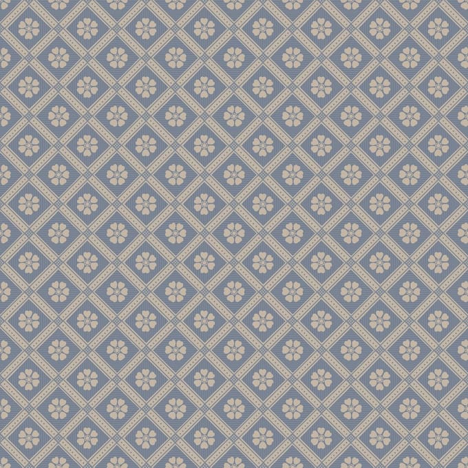 Boråstapeter Vliesbehang 4820 - New Heritage - Klassiek Blauw - 53cm x 10.05m