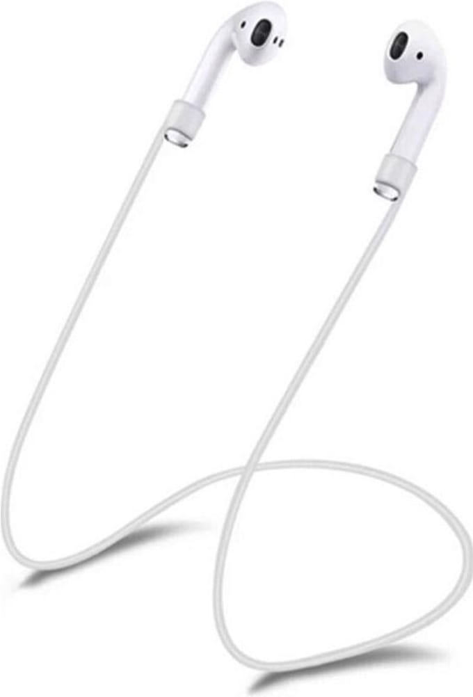 KELERINO. Lost strap geschikt voor Apple Airpods Siliconen - Wit