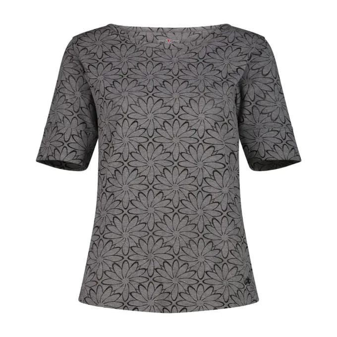 T-shirt van gewassen jersey met bloemenprint dames CMP