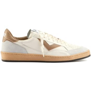 Heren lederen sneakers 4b12 Speel nieuwe kamelen