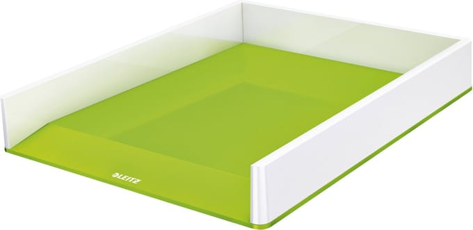 Brievenbak Leitz WOW A4 wit/groen | 4 stuks