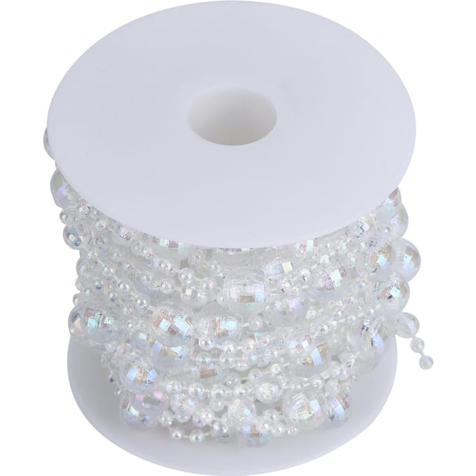 Acryl Kralen Slinger String DIY Feestgordijn Benodigdheden voor Bruiloftsdecoratie 32.8ft white