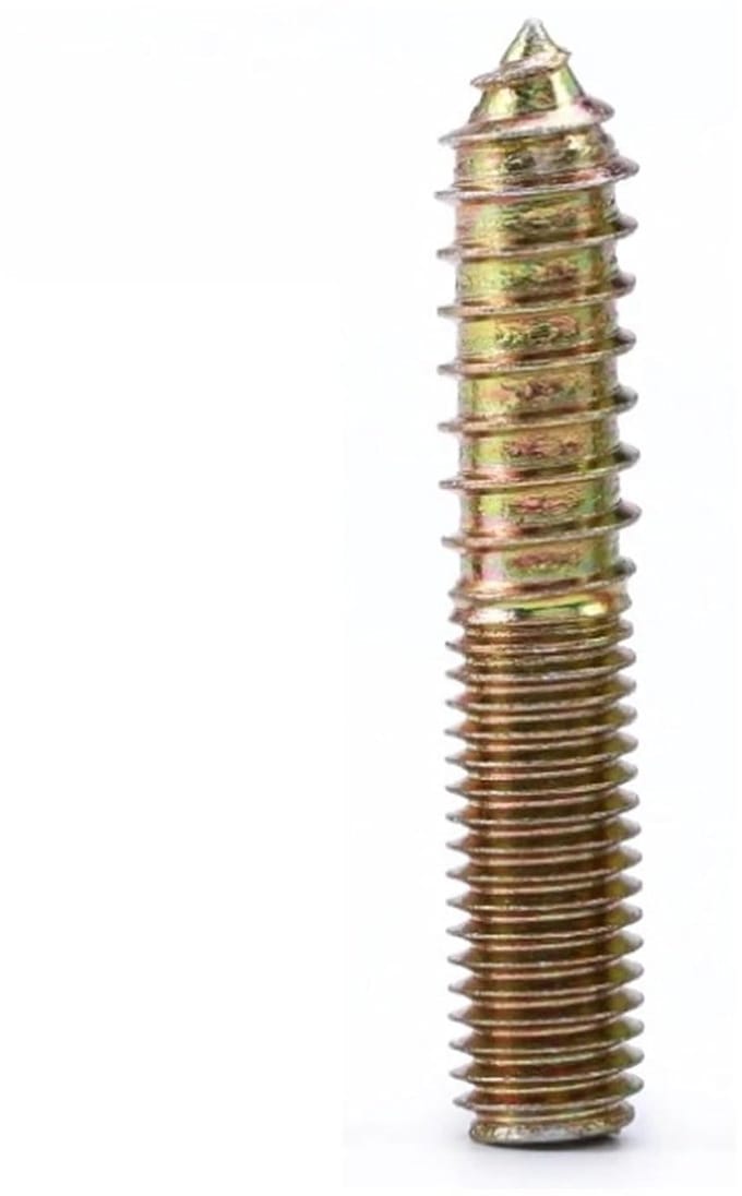 Dubbele Kopschroef - Schroefbouten Zelftappend - Meubels Monteren - Zelftappende Schroefdraad - M10 x 70 mm - Gekleurd Zink