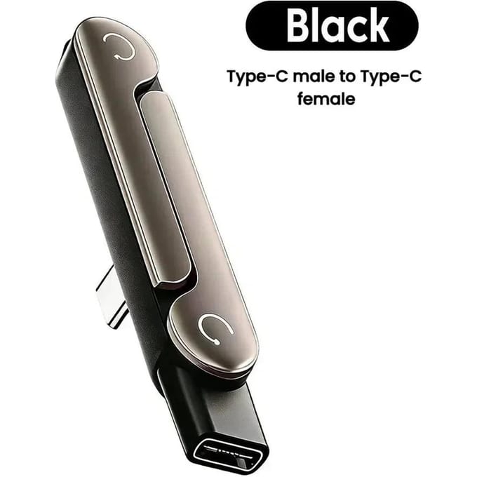 240W Type C Bureauhouder Oplaadadapter USB C naar USB C Snelladen Opvouwbare Beugel Connector Voor Telefoon China Mainland zwart
