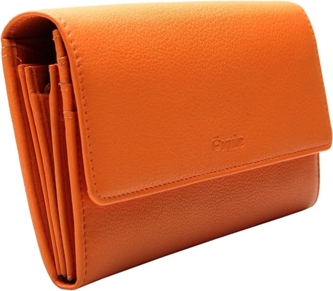 Esquire Leren portemonnee Peru Ladies Purse Orange oranje