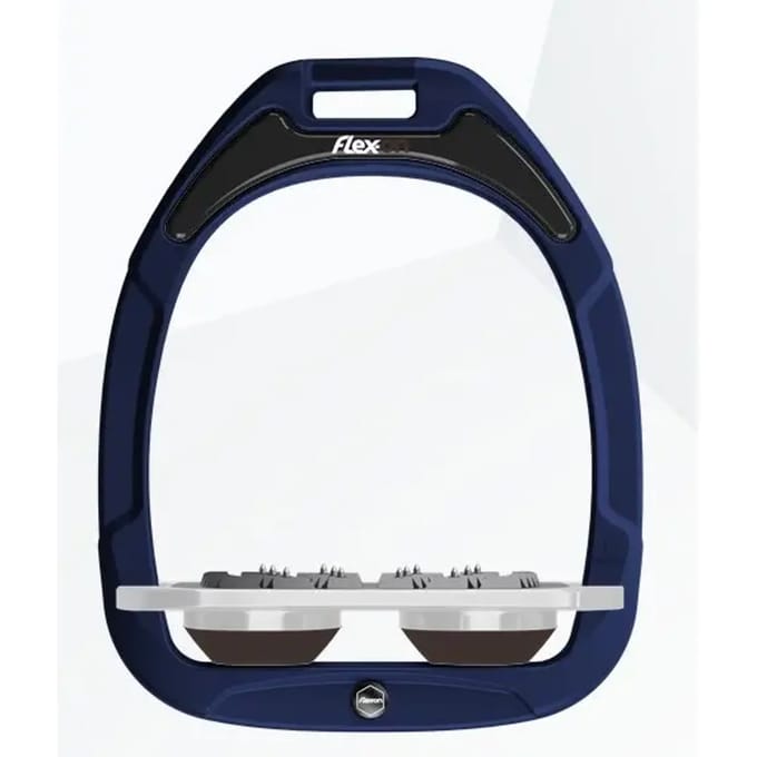 Ultra Grip vlakke stijgbeugels Marine/Grijs/Bruin Flex-On Green Composite