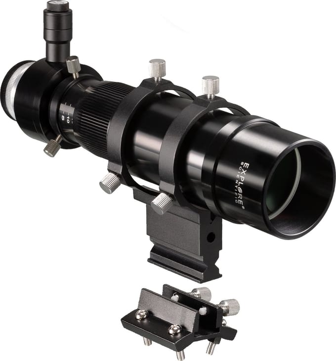 EXPLORE SCIENTIFIC Telescoop - Zoeker en Guider Scope - 8x50 - Met Helical Focuser - 1.25 inch - T2-aansluiting