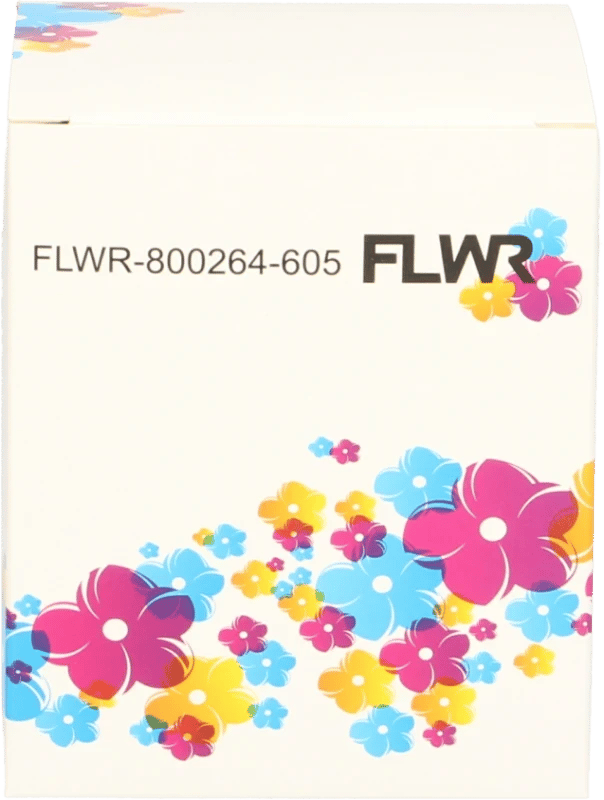 FLWR - Printetiket / 102 x 150 / Wit - Geschikt voor Zebra