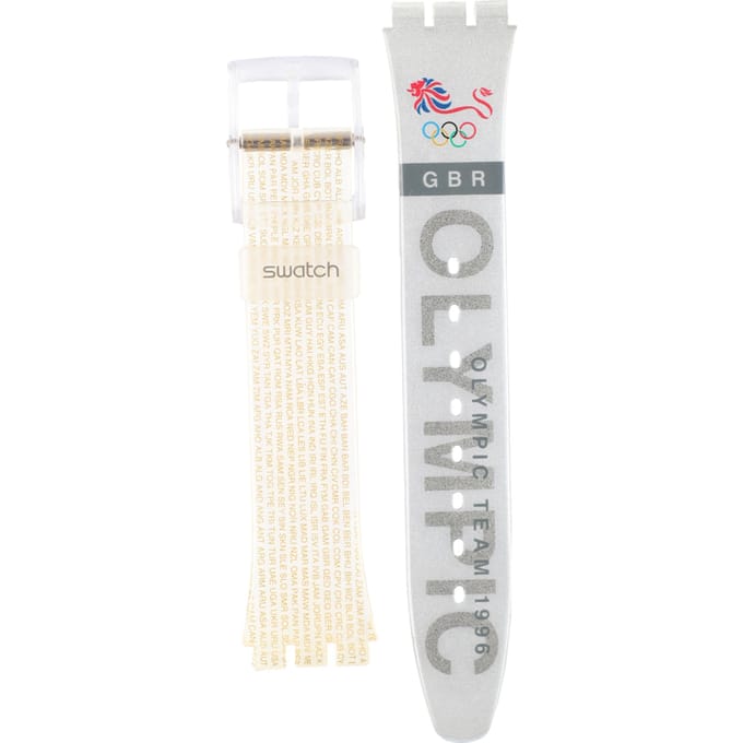 Swatch Plastic - Originals Medium (34mm) /Access/Solar/Musicall/Stop - G/SK/SL/SR/SS/SO28 AGZ150G GZ150G Olympic Team Great Britain band