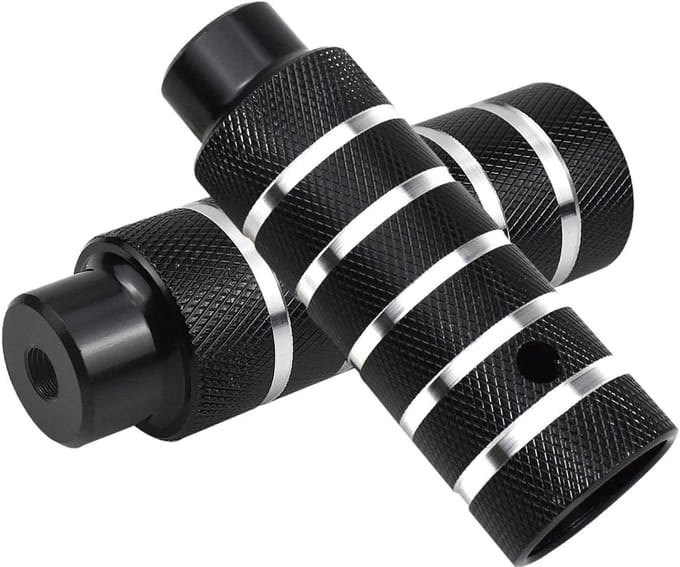 Fietspennen Set - Voetsteuntjes Fiets - Extra Grip - Aluminium Legering - 2 Stuks - Zwart