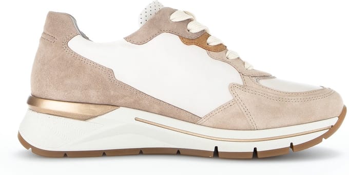 Gabor - Maat 37 - 585.1 Lage sneakers - Leren Sneaker - Dames - Beige