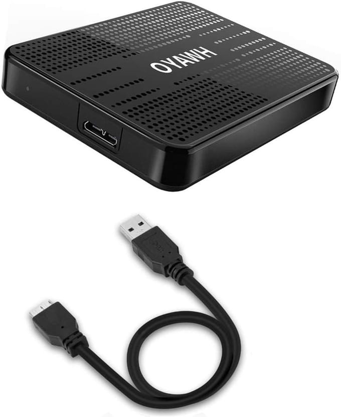Externe harde schijf - Draagbare opslag - Bestanden opslaan - Plug and Play - 500 GB - Zwart