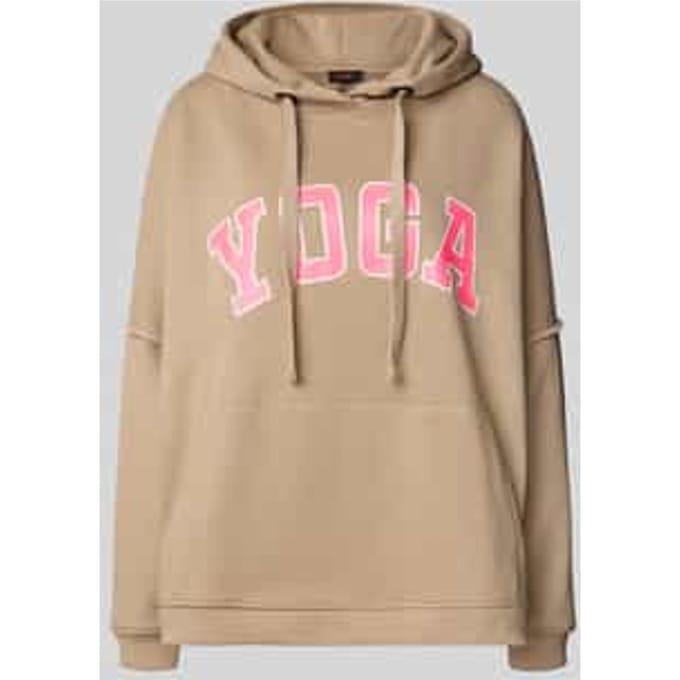 Oversized hoodie van puur katoen met kangoeroezak