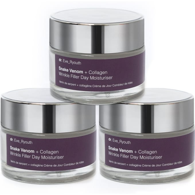 3x Slangenvenijn + Collageen Rimpelvuller Dagcrème 50ml