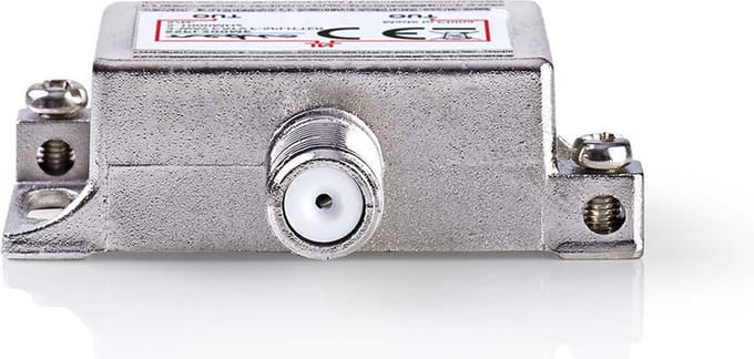 Nedis CATV-Splitter - 5 - 1000 MHz - Tussenschakeldemping: 4.2 dB - Outputs: 2 - 75 Ohm - Zink