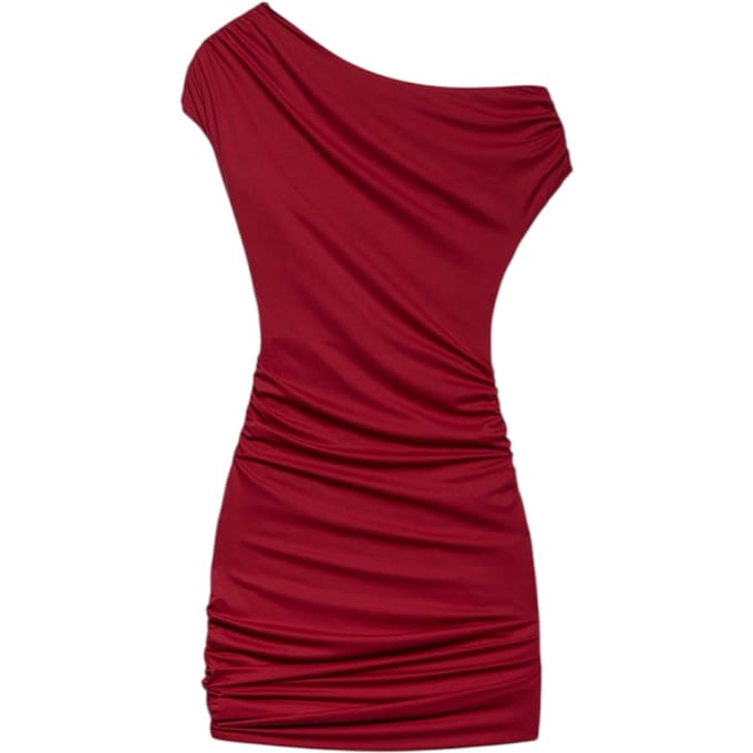Mini jurk Ria gedrapeerd vrouw Aniye By omerale shock