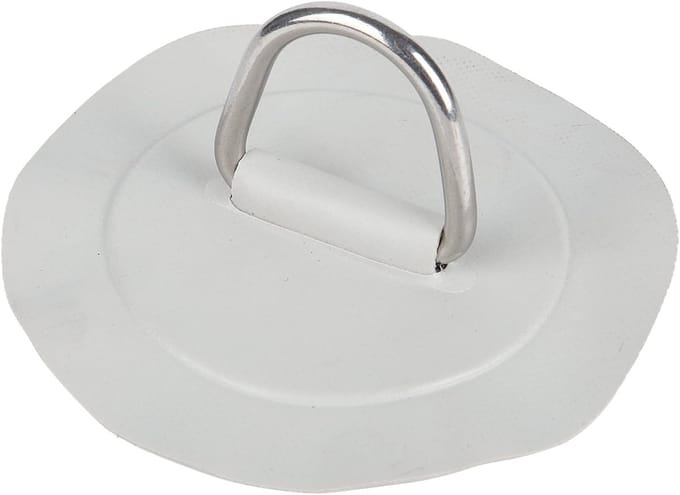 D Ring Patch 6 inch, PVC en RVS D Ring Pad voor Opblaasboot, Kayak, Kano en Surfboard