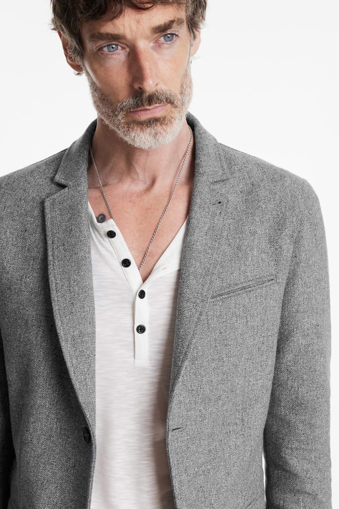 John Varvatos Allen Jacket - Slim Fit Notch Lapel Jack Tea Stain Größe: 52 | Blazer Outlet | Herren