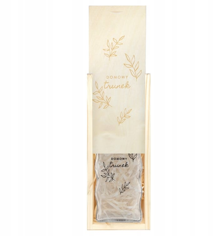 Bimberek - Houten Geschenkdoos - Met Fles - 500ml - Origineel Design