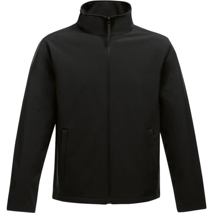 Regatta Opmerkelijk Heren Ablaze Afdrukbaar Soft Shell-jasje (Zwart/Zwart)