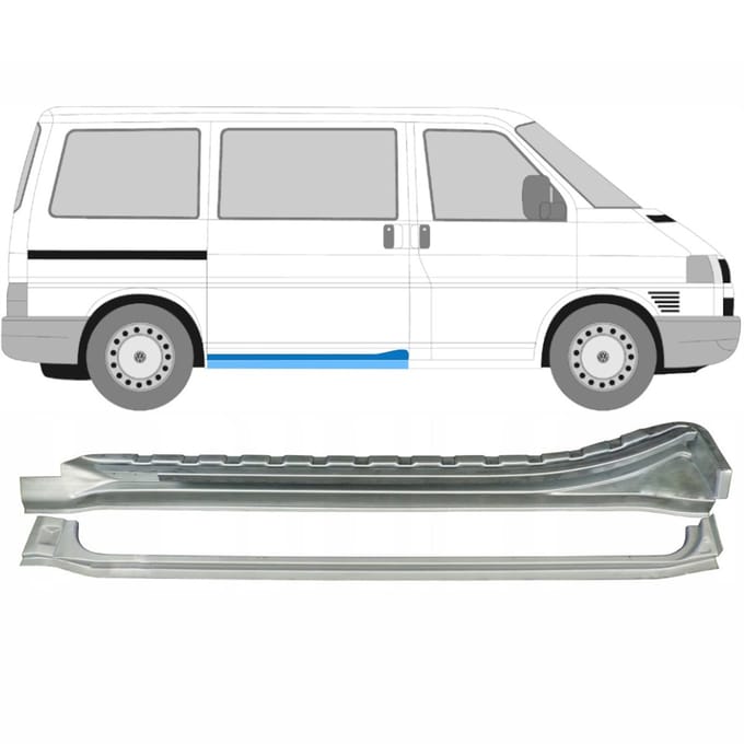 Schuifdeur dorpel reparatiepanel voor Volkswagen Transporter T4 1990-2003