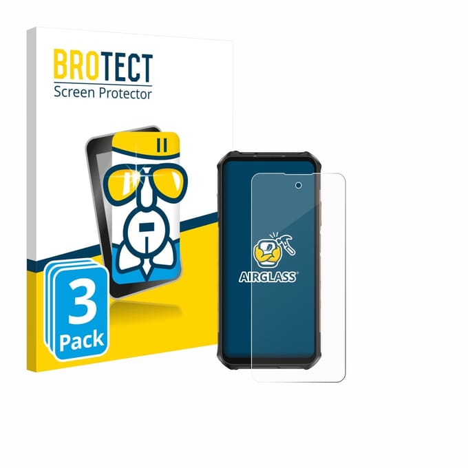 Screenprotector 3 Stuks voor Ulefone Armor X16 Pro Beschermglas transparant