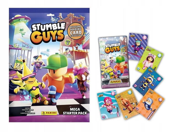 Panini mega starterset stumble guys 2 tctrading cards