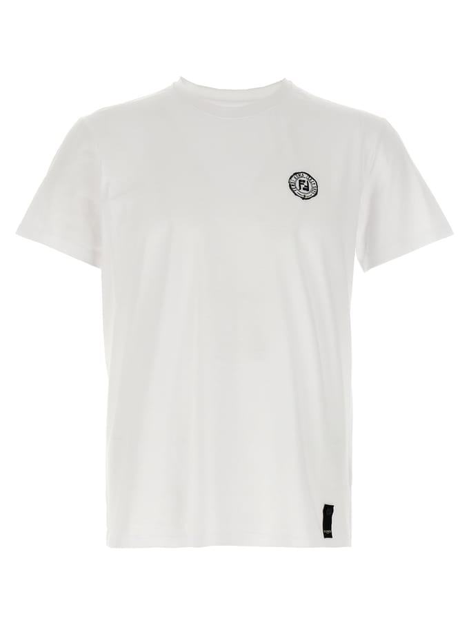 Fendi Witte Katoenen T-Shirt