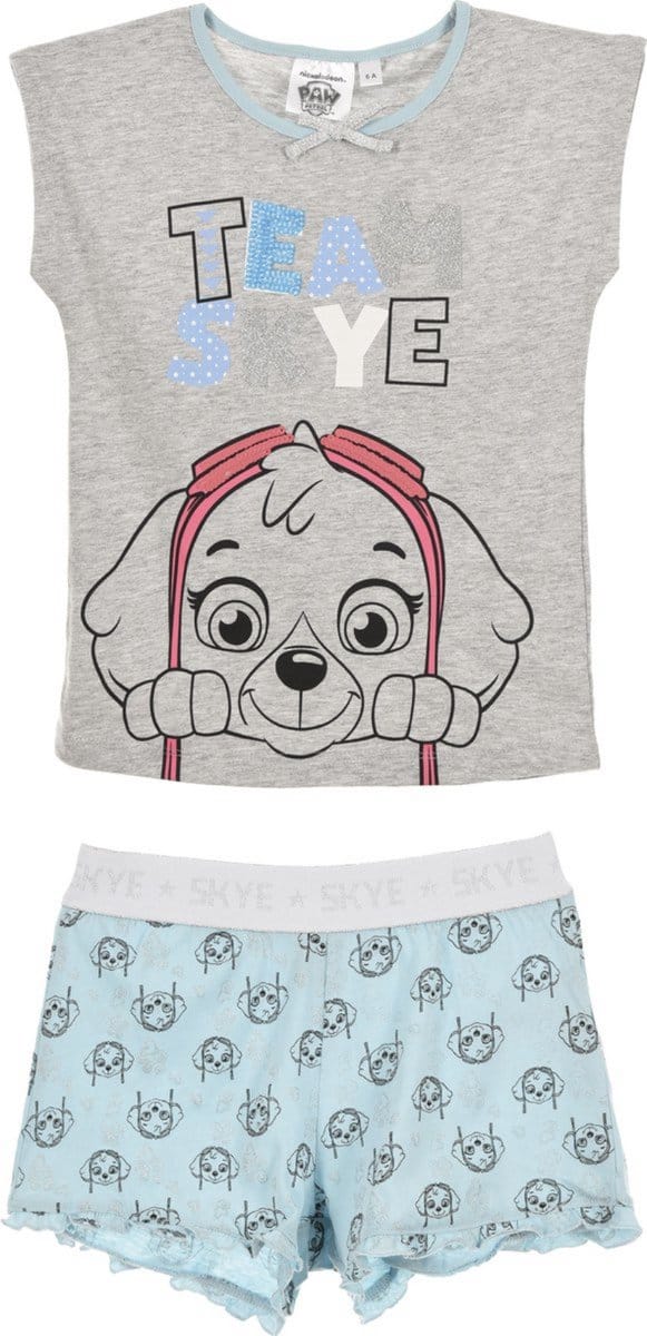 Paw Patrol Shortama - Team Sky - Grijs - 98