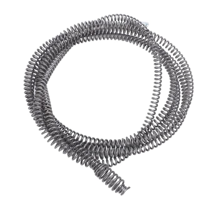 Ontstoppingsveren Veer Kabel Mangaanstaal Slang Verstopping Pijp Riolering Afvoer Reinigingskabel voor 3meter / 9.8ft gray