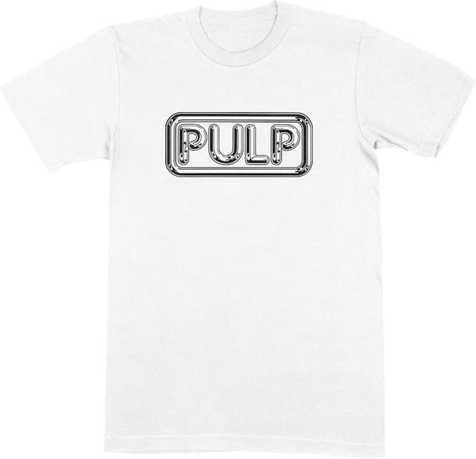 Pulp - Different Class Logo Heren Tshirt - M - Wit