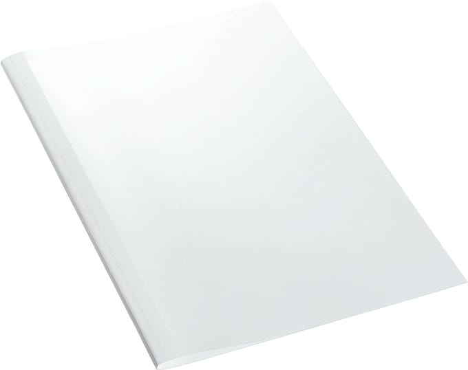 LEITZ thermobindmappen A4 3mm wit linnenstructuur