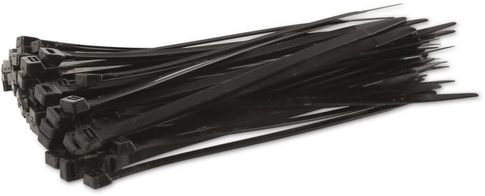 KSS Kabelbinder-assortiment Polyamide 6.6, zwart, 240x7,6, UV-bestendig, 100 stuks
