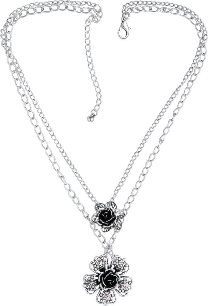 Behave - Ketting met bloemetjes - 44,5 cm