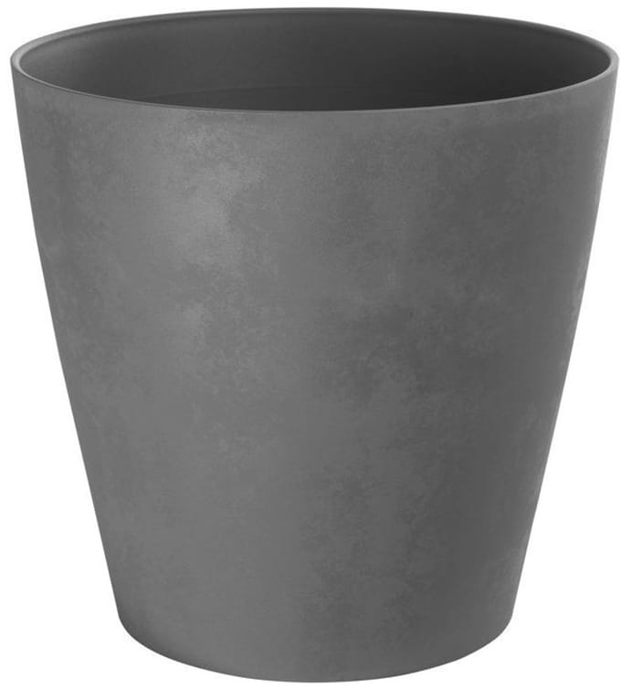 Bloempot Swing Cone - Kunststof - Witsteen - Diam.30xh29cm
