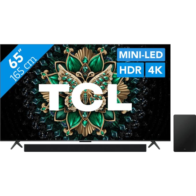 TCL 65" QD Mini-led C61K 4K (2025) + TCL Q75H