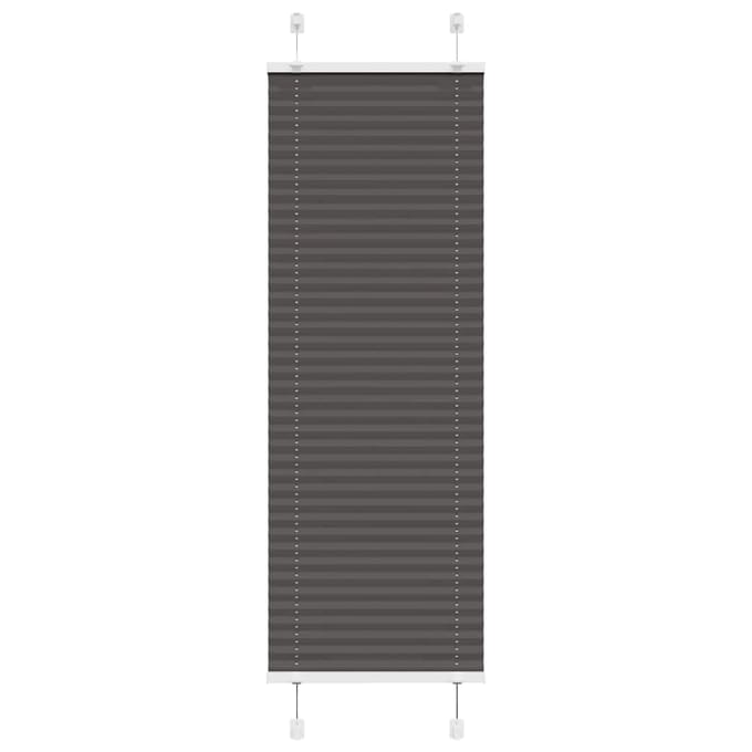 vidaXL - Plissé - rolgordijn - 45x150 - cm - stofbreedte - 44,4 - cm - polyester - zwart